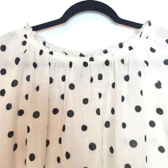 GENERATION LOVE Julia Polka Dots Top in Black and White - Picture 11 of 12